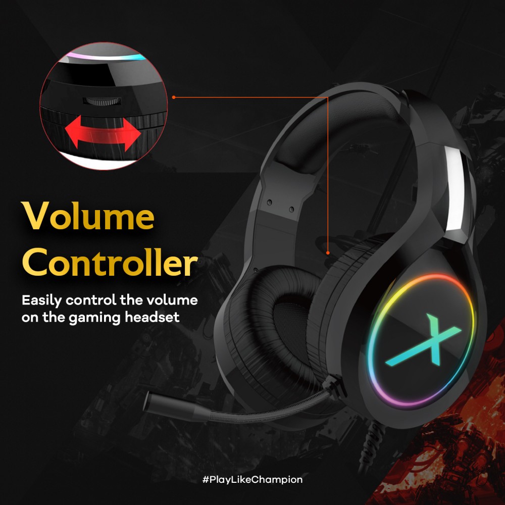 Headset Gaming JETEX GA5 with Volume Controller