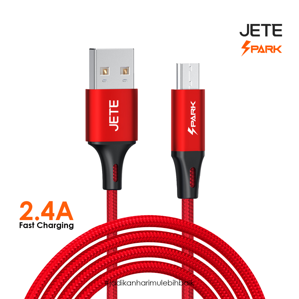 Kabel Data Micro/Type C JETE Spark 2.4A 