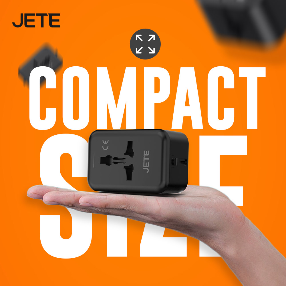 Travel Charger Adapter JETE CN1 Series Compact size