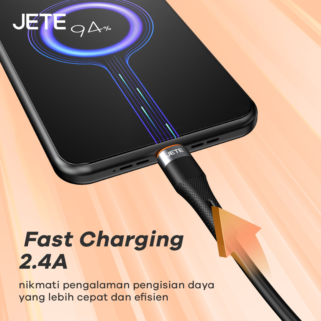 Kabel Data 3 in 1 JETE CX7C Series Fast Charging