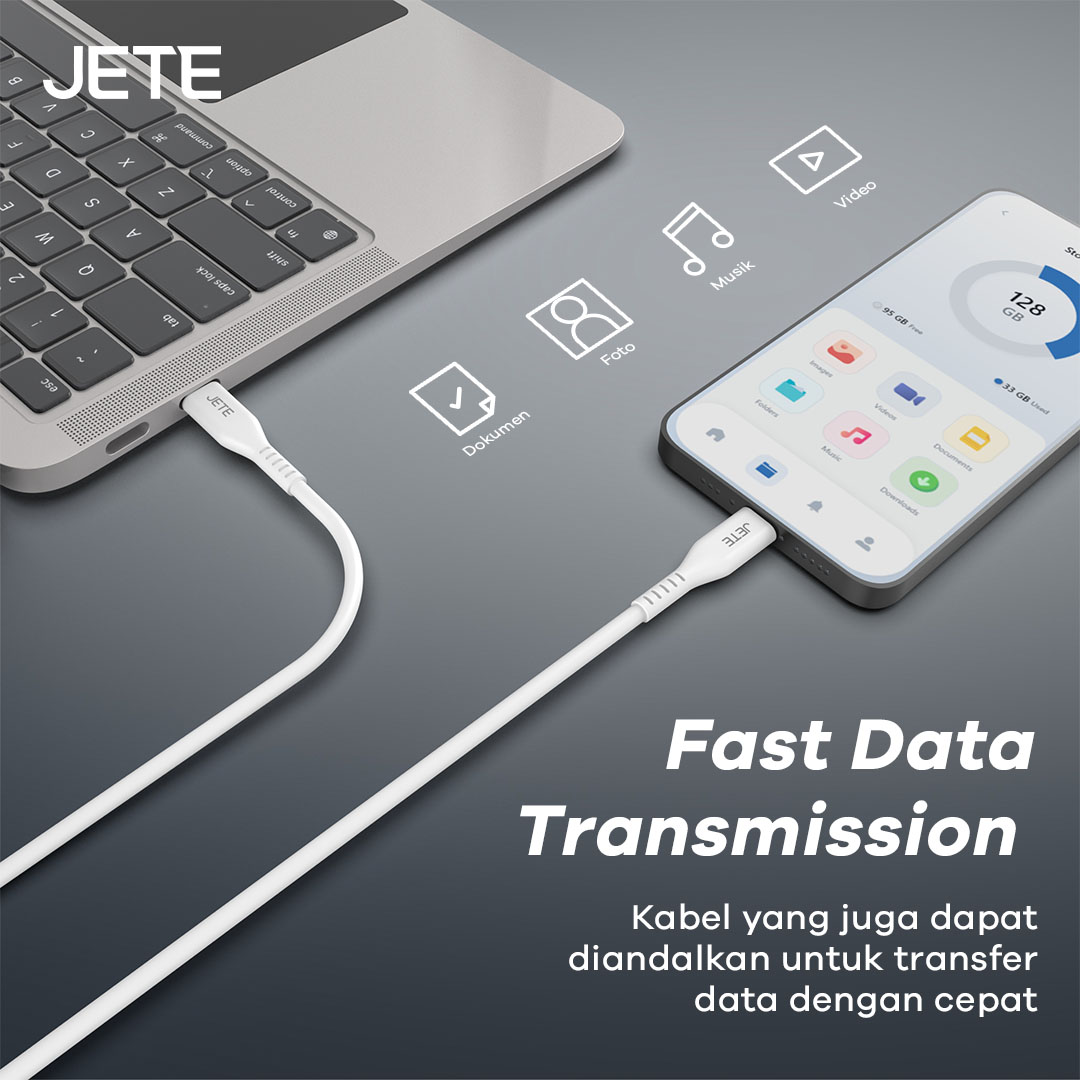 Kabel Data iPhone JETE CXM1 Series: Fast Data Transmission