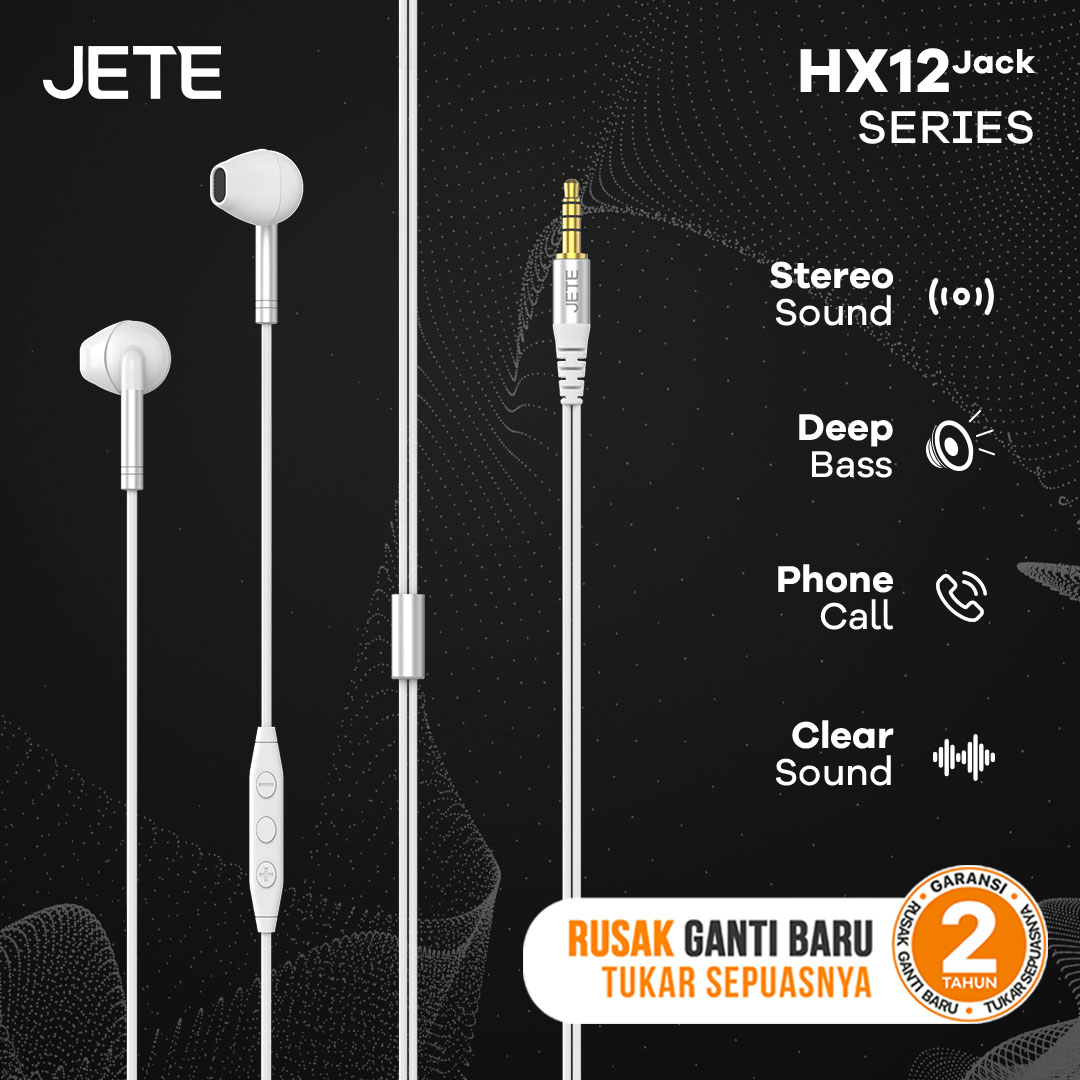 Earphone JETE HX12 Series - Cable Jack