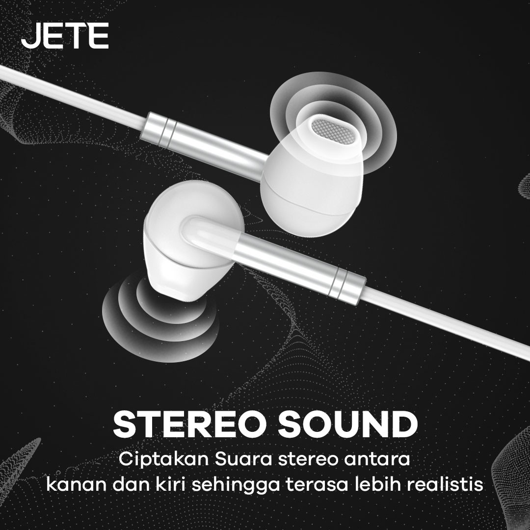 Earphone JETE HX12 Series Stereo Sound
