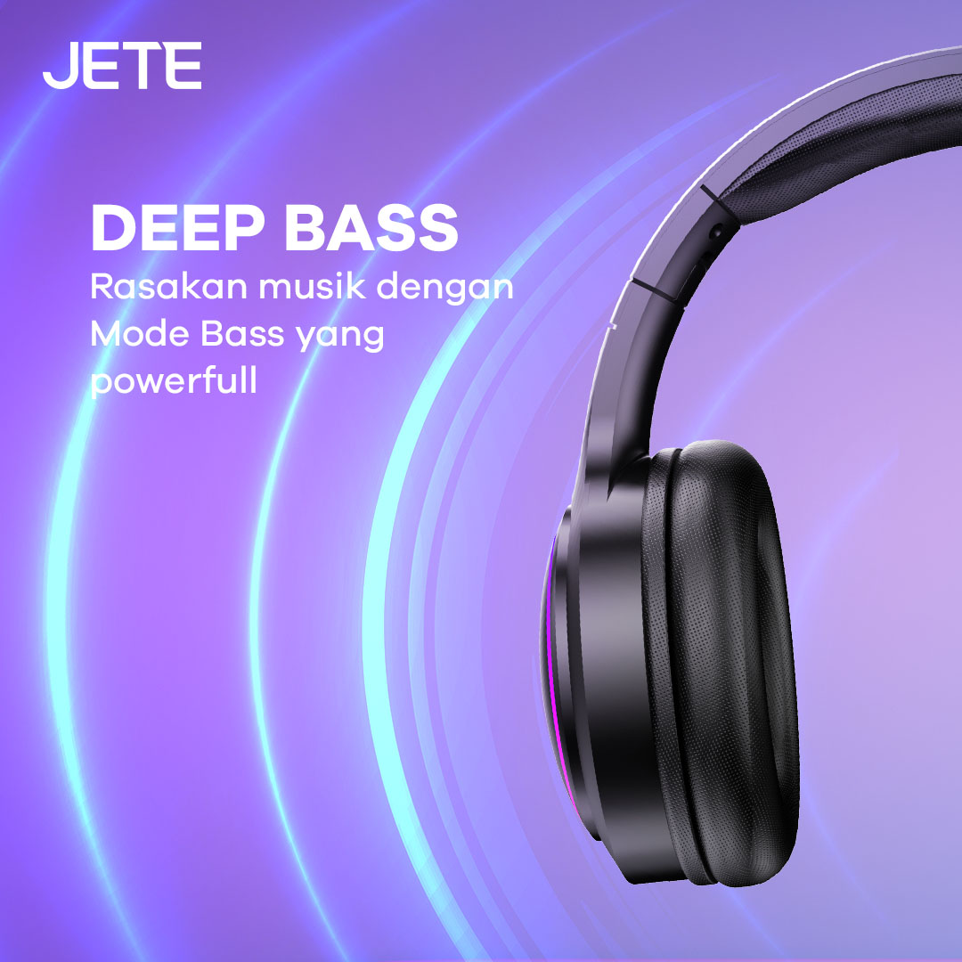 Headphone Bluetooth Gaming JETE-13 Pro Series dengan deep bass