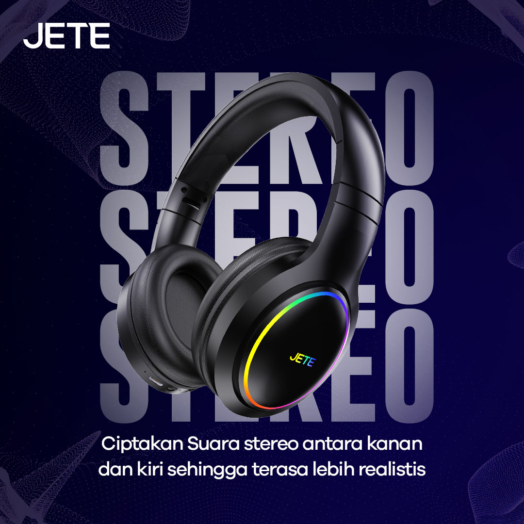 Headphone Bluetooth Gaming JETE-13 Pro Series Stereo