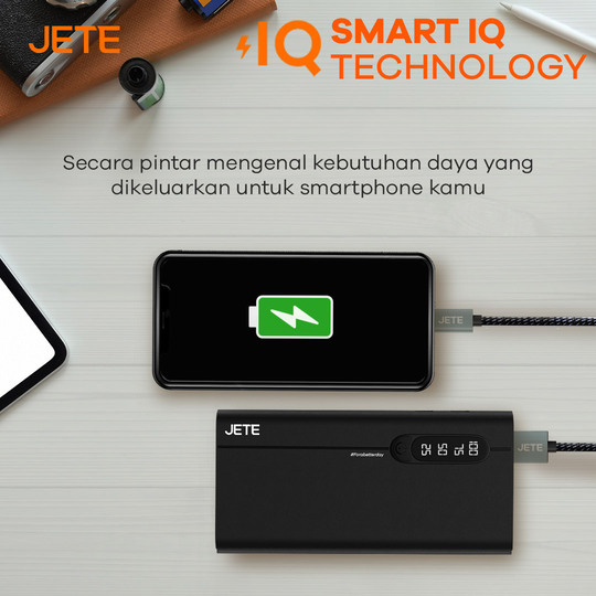 Powerbank JETE Jupiter 10000 mAh with Smart IQ Technology