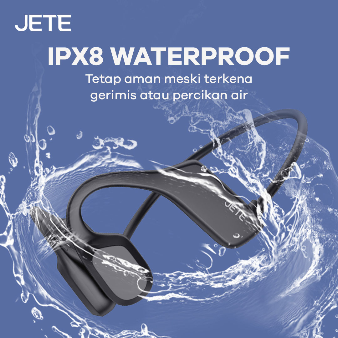 JETE OPENFAST Bone Conduction Headphones with IPX8 Waterproof