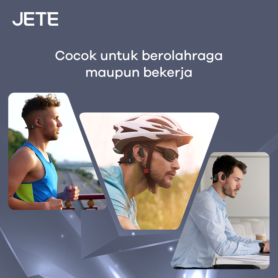 Headset Bluetooth JETE OpenFast cocok untuk olahraga dan kerja