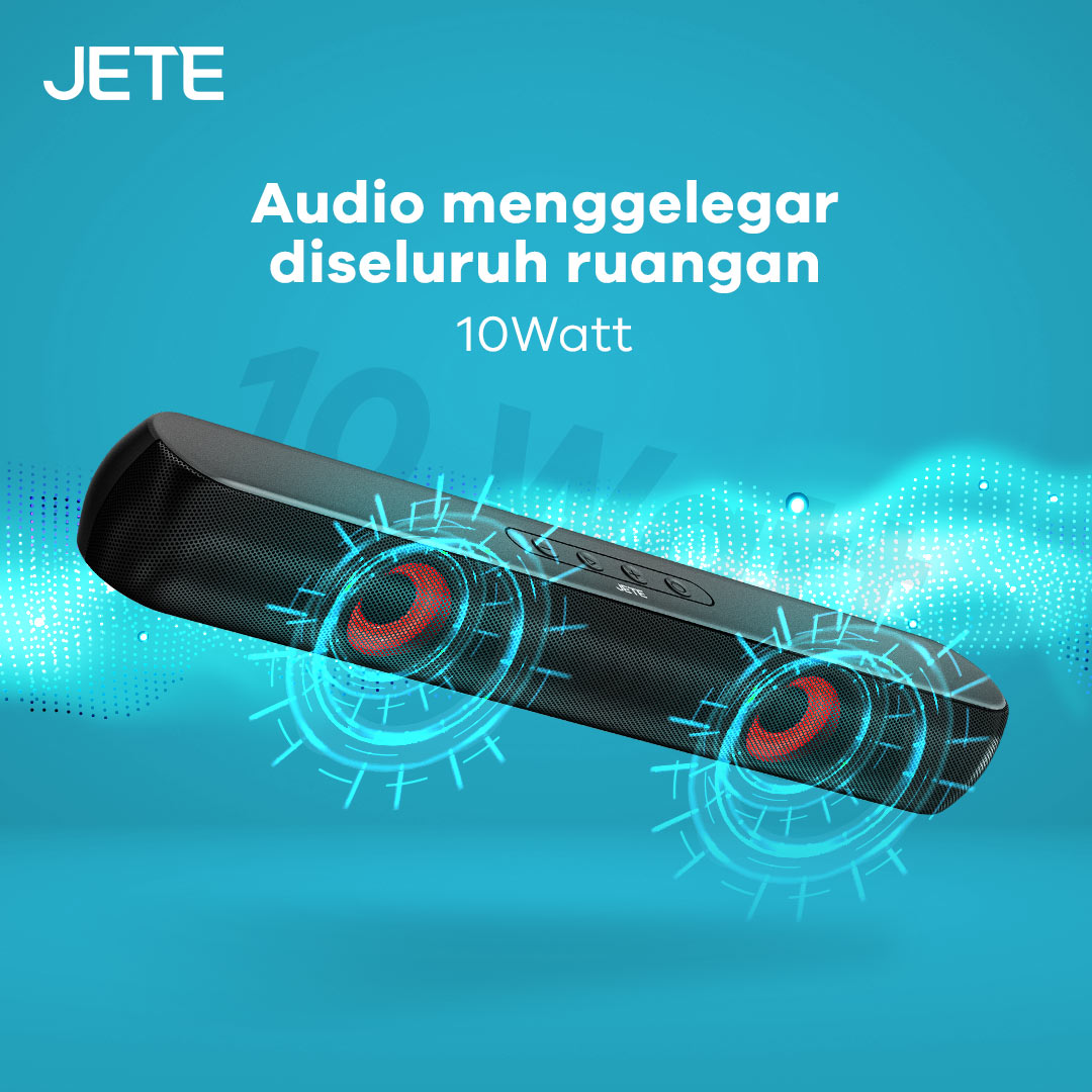 JETE S5 Pro Speaker Soundbar Bluetooth dengan audio menggelegar