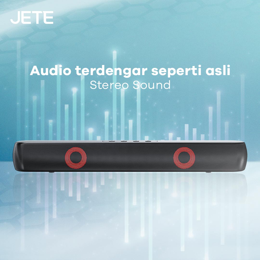 JETE S5 Pro Speaker Soundbar Bluetooth with stereo sound