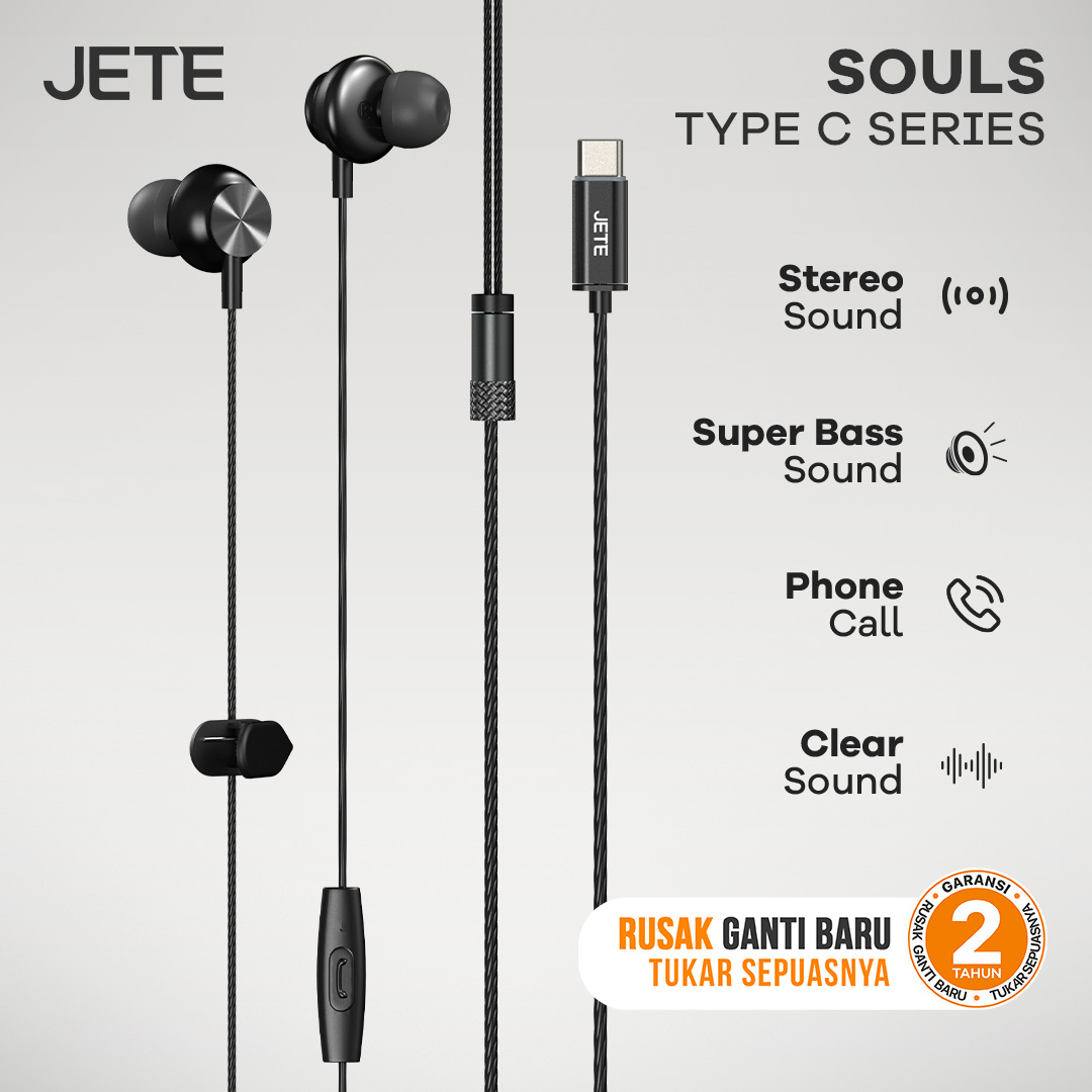 JETE SOULS Earphone/Headset Type C