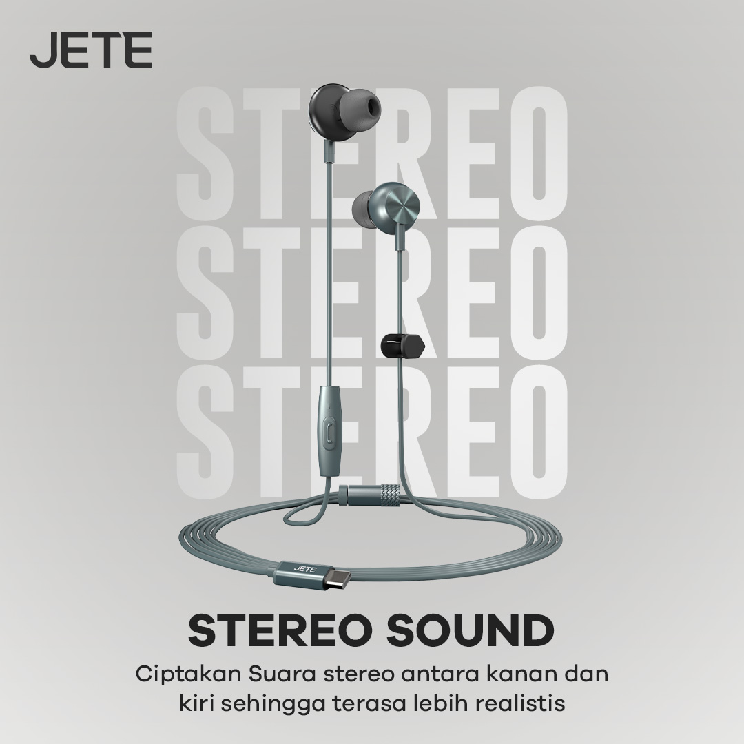 JETE SOULS Earphone/Headset Type C with Stereo sound