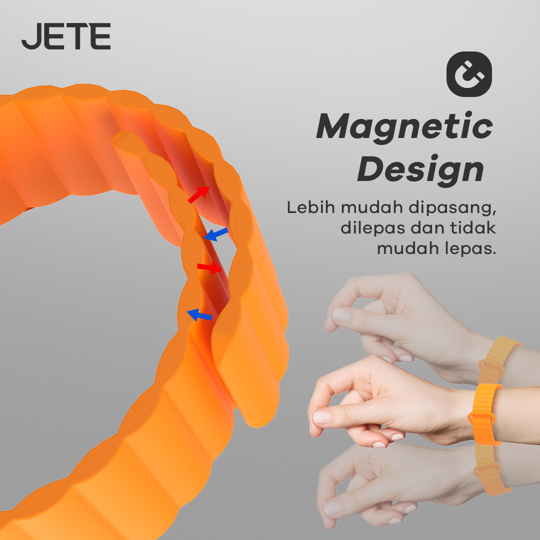 JETE Strap 03 Series dengan desain magnetic