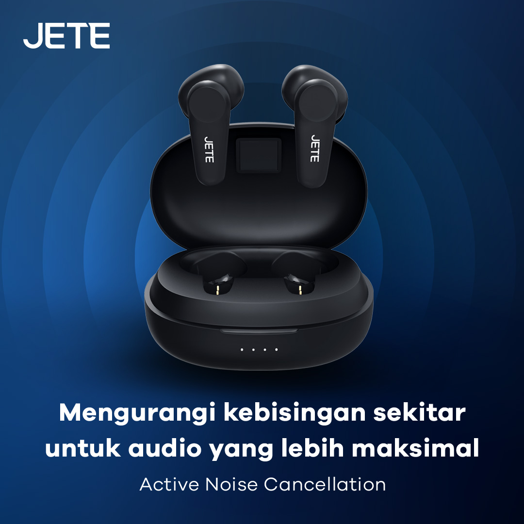 JETE T5 Series TWS Earbuds Terbaik dengan Active Noise Cancellation